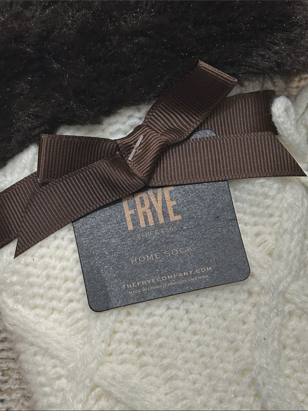 Woman’s NWTs FRYE Home Sock With Grippers